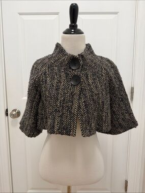 Theory Women's Short Herringbone Capelet